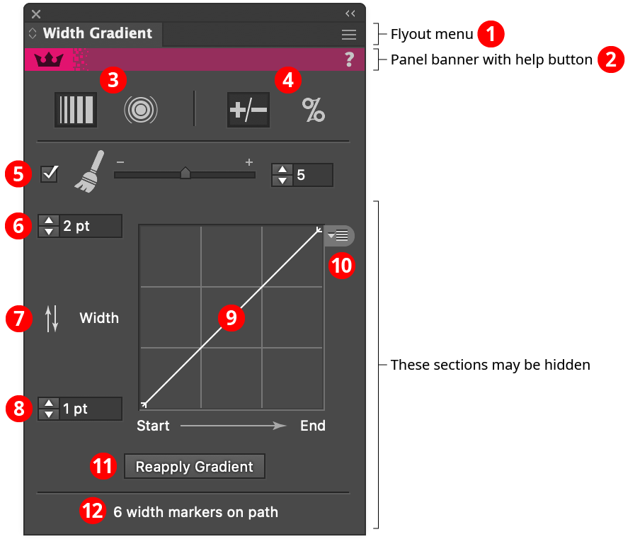 Width Gradient Panel