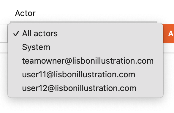 Plugin activity log - actor